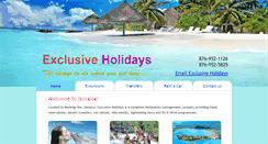 Desktop Screenshot of exclusiveholidays-ja.com